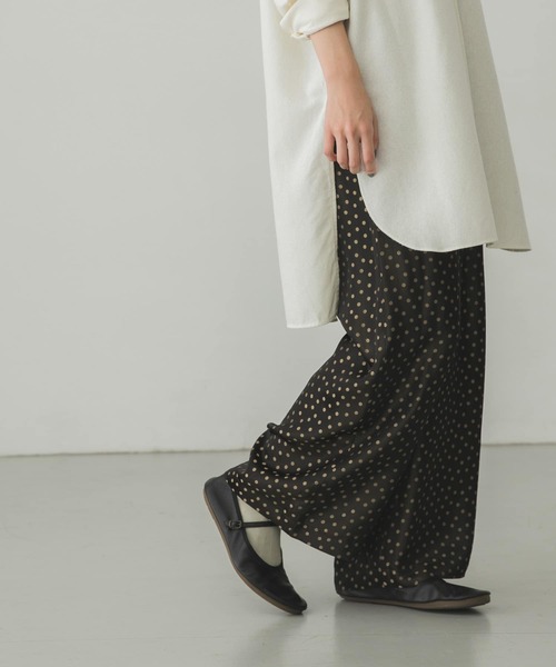 美品✨️かぐれ　カグレ　ドットジャガードイージーパンツ かぐれ（カグレ）の「ドットジャガードイージーパンツ（その他パンツ