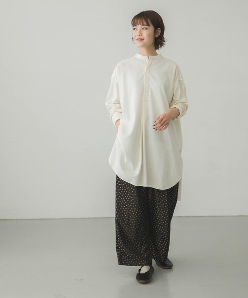 Mitukisan　新品 tumugu ドットジャガード イージーパンツ ドットジャガードイージーパンツ / mizuiro ind