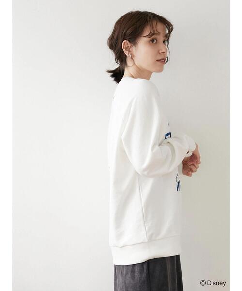 Green Parks(グリーンパークス)の「Dumbo/裏毛プルオーバー*(スウェット・レディース・ホワイト/グリーン・FREE)」の8枚目の写真