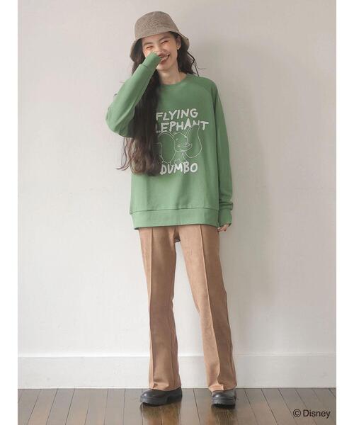 Green Parks(グリーンパークス)の「Dumbo/裏毛プルオーバー*(スウェット・レディース・ホワイト/グリーン・FREE)」の20枚目の写真