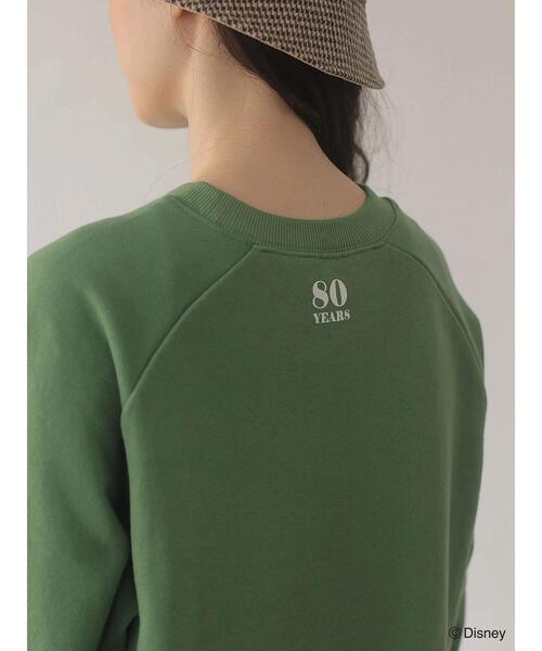 Green Parks(グリーンパークス)の「Dumbo/裏毛プルオーバー*(スウェット・レディース・ホワイト/グリーン・FREE)」の22枚目の写真