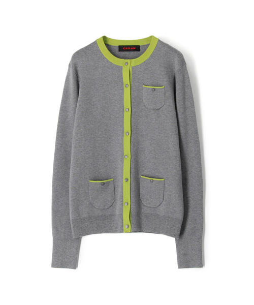caban(キャバン)の「コットンカシミヤ クルーネックバイカラーカーディガン(ニット/セーター・レディース・ブラック系その他/ベージュ系その他/グレー系その他2・FREE)」の5枚目の写真
