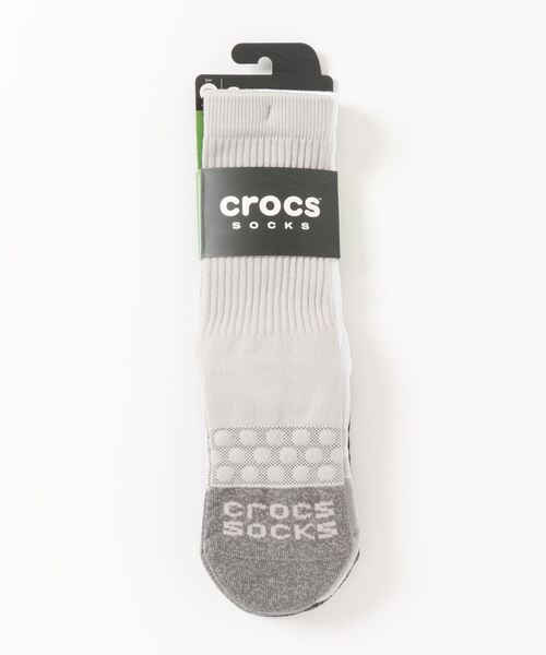 crocs(クロックス)の「クロックス crocs クロックス ソックス アダルト クルー ソリッド 3 パック Crocs Socks Adult Crew Solid 3-Pack(ソックス/靴下・レディース・マルチ/ホワイト・S/M/L)」の4枚目の写真