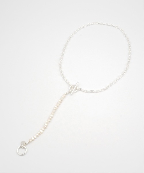 EDIFICE SELECT(エディフィスセレクト)の「【OURA / オーラ】別注 コンビネーションパールラリアットネックレス(ネックレス・メンズ・シルバー・FREE)」の4枚目の写真