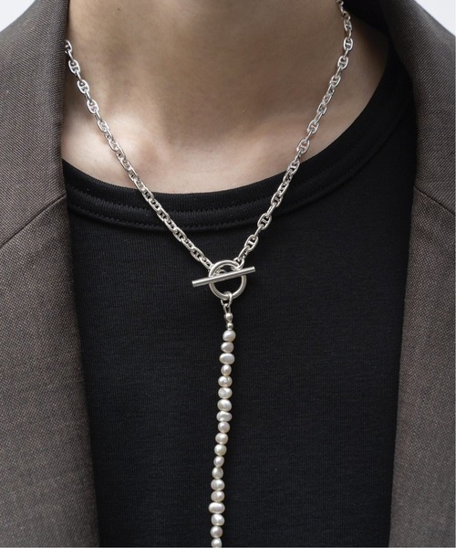 EDIFICE SELECT(エディフィスセレクト)の「【OURA / オーラ】別注 コンビネーションパールラリアットネックレス(ネックレス・メンズ・シルバー・FREE)」の7枚目の写真