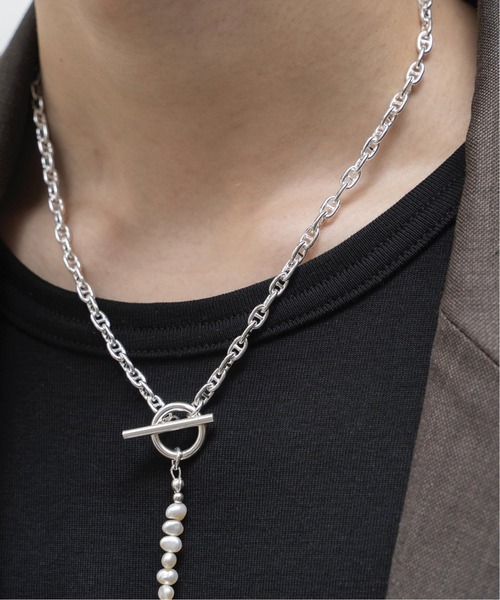 EDIFICE SELECT(エディフィスセレクト)の「【OURA / オーラ】別注 コンビネーションパールラリアットネックレス(ネックレス・メンズ・シルバー・FREE)」の8枚目の写真