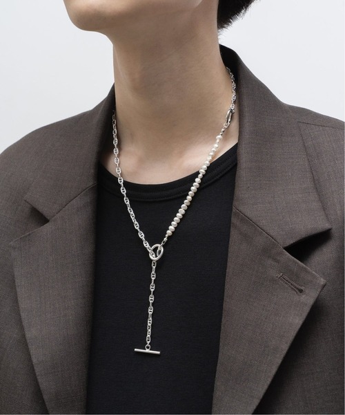 EDIFICE SELECT(エディフィスセレクト)の「【OURA / オーラ】別注 コンビネーションパールラリアットネックレス(ネックレス・メンズ・シルバー・FREE)」の9枚目の写真