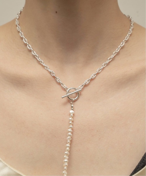 EDIFICE SELECT(エディフィスセレクト)の「【OURA / オーラ】別注 コンビネーションパールラリアットネックレス(ネックレス・メンズ・シルバー・FREE)」の13枚目の写真