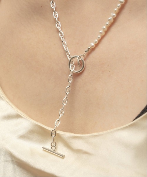 EDIFICE SELECT(エディフィスセレクト)の「【OURA / オーラ】別注 コンビネーションパールラリアットネックレス(ネックレス・メンズ・シルバー・FREE)」の15枚目の写真
