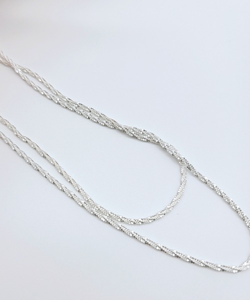 Lace Ladies（レースレディース）の「シンプル チェーンネックレス 2点セット（ネックレス・レディース・シルバー・FREE）」の7枚目の写真