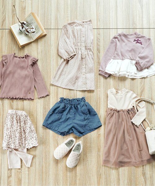 apres les cours(アプレレクール)の「DOTシャツワンピース(シャツワンピース・キッズ・アイボリー・120/80/110/130/90/140/100)」の9枚目の写真