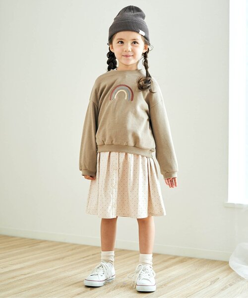 apres les cours(アプレレクール)の「DOTシャツワンピース(シャツワンピース・キッズ・アイボリー・120/80/110/130/90/140/100)」の4枚目の写真