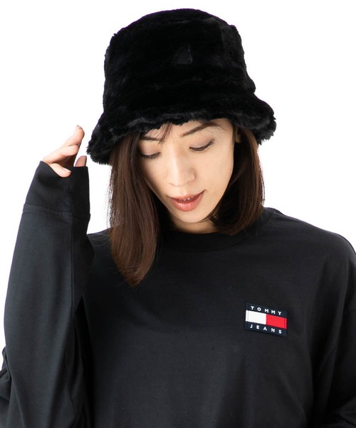 KANGOL（カンゴール）の「カンゴール バケットハット フェイクファー KANGOL ONSPOTZ別注（ハット・メンズ・ブラック/ブラック系その他・S/L/XL/M）」の15枚目の写真