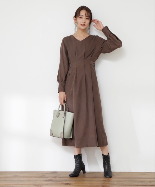 N.（N. Natural Beauty Basic）（エヌエヌナチュラルビューティーベーシック）の「◆スクエアコンビトートバッグ（トートバッグ・レディース・ベージュ/ライトグリーン/ブラック・ﾌﾘ-）」の4枚目の写真