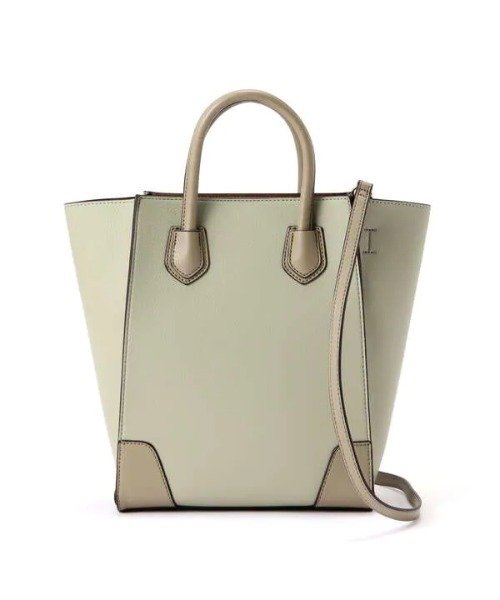 N.（N. Natural Beauty Basic）（エヌエヌナチュラルビューティーベーシック）の「◆スクエアコンビトートバッグ（トートバッグ・レディース・ベージュ/ライトグリーン/ブラック・ﾌﾘ-）」の17枚目の写真