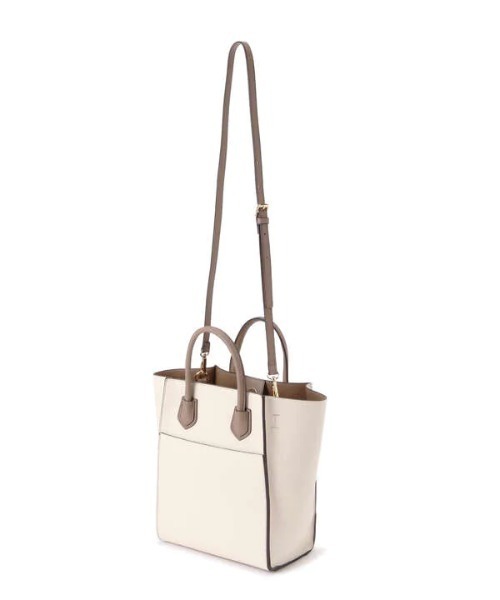 N.（N. Natural Beauty Basic）（エヌエヌナチュラルビューティーベーシック）の「◆スクエアコンビトートバッグ（トートバッグ・レディース・ベージュ/ライトグリーン/ブラック・ﾌﾘ-）」の16枚目の写真