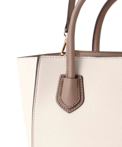 N.（N. Natural Beauty Basic）（エヌエヌナチュラルビューティーベーシック）の「◆スクエアコンビトートバッグ（トートバッグ・レディース・ベージュ/ライトグリーン/ブラック・ﾌﾘ-）」の14枚目の写真