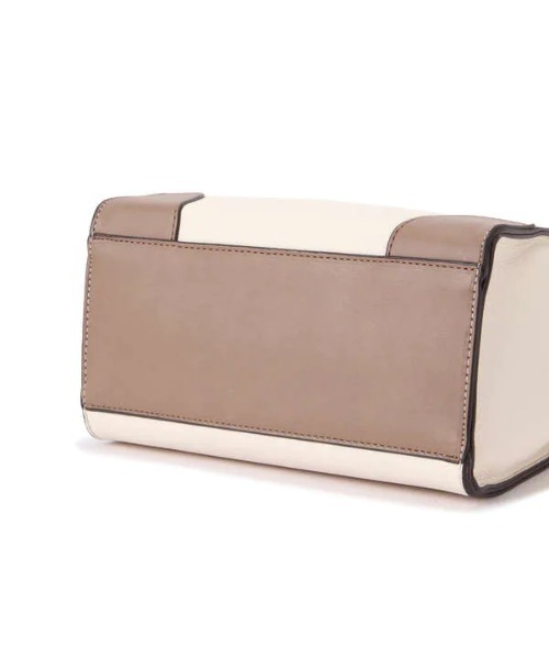 N.（N. Natural Beauty Basic）（エヌエヌナチュラルビューティーベーシック）の「◆スクエアコンビトートバッグ（トートバッグ・レディース・ベージュ/ライトグリーン/ブラック・ﾌﾘ-）」の11枚目の写真