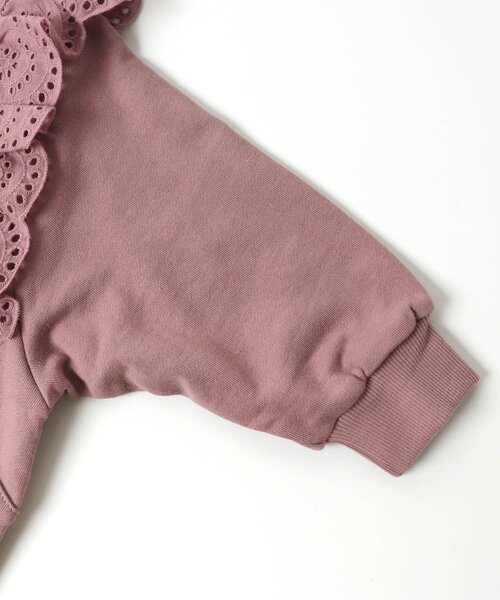 apres les cours（アプレレクール）の「レースフリルトレーナー（スウェット・キッズ・ミント/イエロー/レンガ/ベージュ/ブルー/ピンク・140/90/110/130/100/80/120）」の21枚目の写真