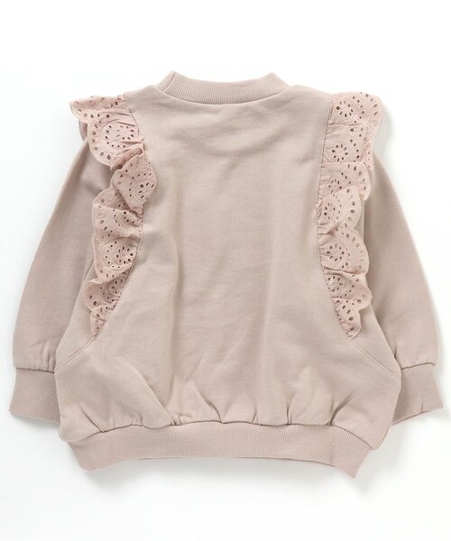 apres les cours（アプレレクール）の「レースフリルトレーナー（スウェット・キッズ・ミント/イエロー/レンガ/ベージュ/ブルー/ピンク・140/90/110/130/100/80/120）」の14枚目の写真