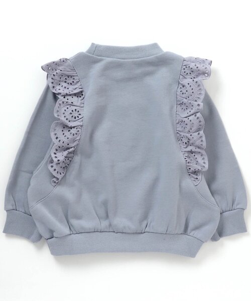 apres les cours（アプレレクール）の「レースフリルトレーナー（スウェット・キッズ・ミント/イエロー/レンガ/ベージュ/ブルー/ピンク・140/90/110/130/100/80/120）」の15枚目の写真