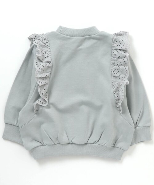 apres les cours（アプレレクール）の「レースフリルトレーナー（スウェット・キッズ・ミント/イエロー/レンガ/ベージュ/ブルー/ピンク・140/90/110/130/100/80/120）」の13枚目の写真