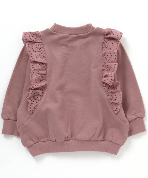 apres les cours（アプレレクール）の「レースフリルトレーナー（スウェット・キッズ・ミント/イエロー/レンガ/ベージュ/ブルー/ピンク・140/90/110/130/100/80/120）」の17枚目の写真