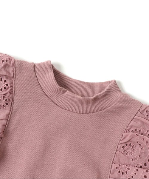 apres les cours（アプレレクール）の「レースフリルトレーナー（スウェット・キッズ・ミント/イエロー/レンガ/ベージュ/ブルー/ピンク・140/90/110/130/100/80/120）」の19枚目の写真