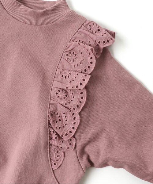 apres les cours（アプレレクール）の「レースフリルトレーナー（スウェット・キッズ・ミント/イエロー/レンガ/ベージュ/ブルー/ピンク・140/90/110/130/100/80/120）」の20枚目の写真