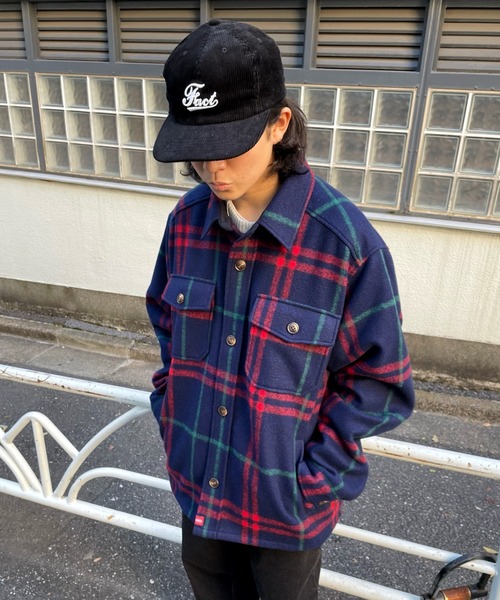 WHO'S WHO gallery(フーズフーギャラリー)の「【KOOKY'N/クーキー】チェックCPOジャケット(ブルゾン・メンズ・ネイビー/グリーン・FREE)」の8枚目の写真