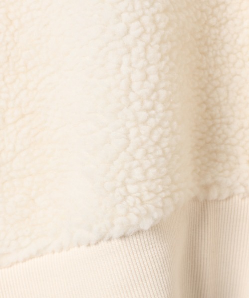 JEANASIS（ジーナシス）の「フロントZIPボアショートフーディ/257357（パーカー・レディース・ブラウン/オフホワイト・FREE）」の14枚目の写真