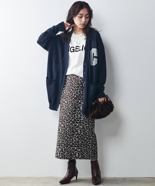 CHIC STYLE(シックスタイル)の「<大きいサイズ>レオパードジャガードタイトロングスカート シックスタイル(スカート・レディース・ブラウン系/ブラック系・5/7/2/4/3/6/1)」の19枚目の写真