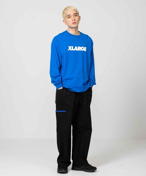 XLARGE（エクストララージ）の「STANDARD LOGO L/S TEE（Tシャツ/カットソー・メンズ・パープル/ブラック/ブルー/ホワイト/グリーン・S/M/L/XL）」の19枚目の写真