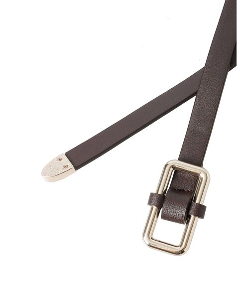 MERCURYDUO（マーキュリーデュオ）の「チェーン×フェイクレザーベルト（ベルト・レディース・ブラウン・FREE）」の3枚目の写真
