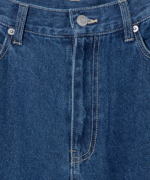 WEGO（ウィゴー）の「WEGO/ウエストフィットワイドストレートラインパンツ（デニムパンツ・レディース・インディゴブルー/ブラック系その他・MEDIUM/SMALL/LARGE）」の20枚目の写真