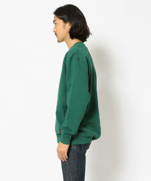 AVIREX（アヴィレックス）の「【直営店限定】ニューヨーク カレッジ ロゴ スウェット / NEWYORK COLLEGE LOGO SWEAT / アヴィレックス / AVIREX（スウェット・メンズ・グリーン/パープル/チャコールグレー・MEDIUM/LARGE/X-LARGE）」の4枚目の写真
