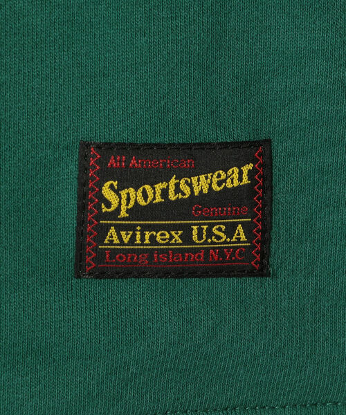 AVIREX（アヴィレックス）の「【直営店限定】ニューヨーク カレッジ ロゴ スウェット / NEWYORK COLLEGE LOGO SWEAT / アヴィレックス / AVIREX（スウェット・メンズ・グリーン/パープル/チャコールグレー・MEDIUM/LARGE/X-LARGE）」の10枚目の写真