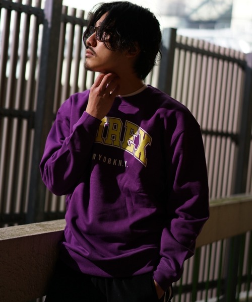 AVIREX（アヴィレックス）の「【直営店限定】ニューヨーク カレッジ ロゴ スウェット / NEWYORK COLLEGE LOGO SWEAT / アヴィレックス / AVIREX（スウェット・メンズ・グリーン/パープル/チャコールグレー・MEDIUM/LARGE/X-LARGE）」の19枚目の写真