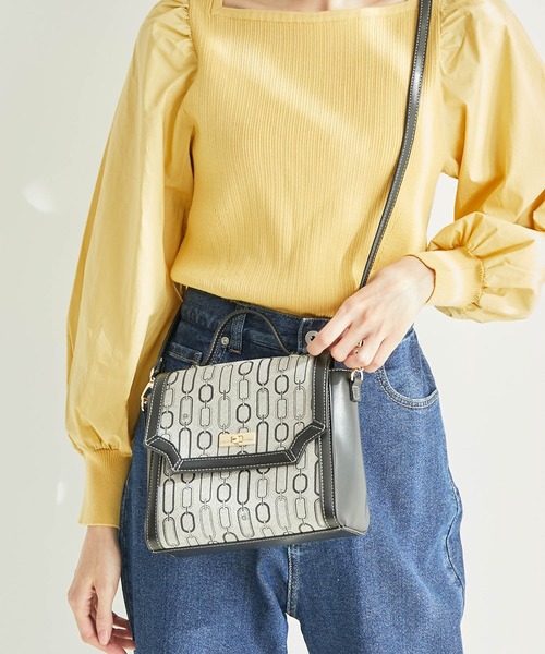 ROPE' PICNIC（ロペピクニック）の「モノグラムフラップミドルショルダーバッグ（ショルダーバッグ・レディース・ブラウン/ブラック系その他・FREE）」の12枚目の写真