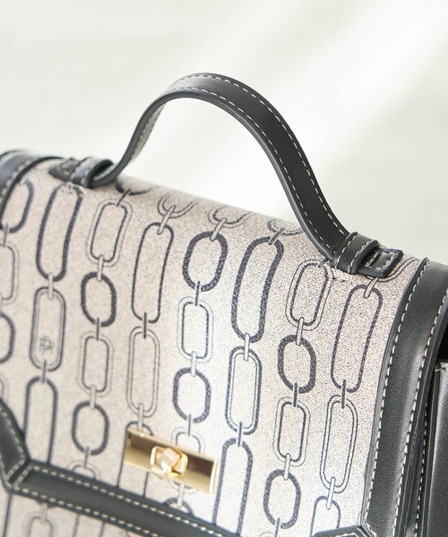 ROPE' PICNIC（ロペピクニック）の「モノグラムフラップミドルショルダーバッグ（ショルダーバッグ・レディース・ブラウン/ブラック系その他・FREE）」の7枚目の写真