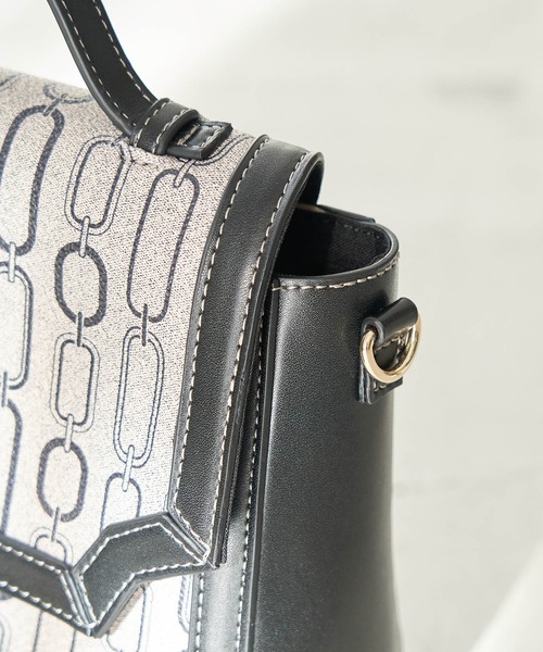 ROPE' PICNIC（ロペピクニック）の「モノグラムフラップミドルショルダーバッグ（ショルダーバッグ・レディース・ブラウン/ブラック系その他・FREE）」の5枚目の写真