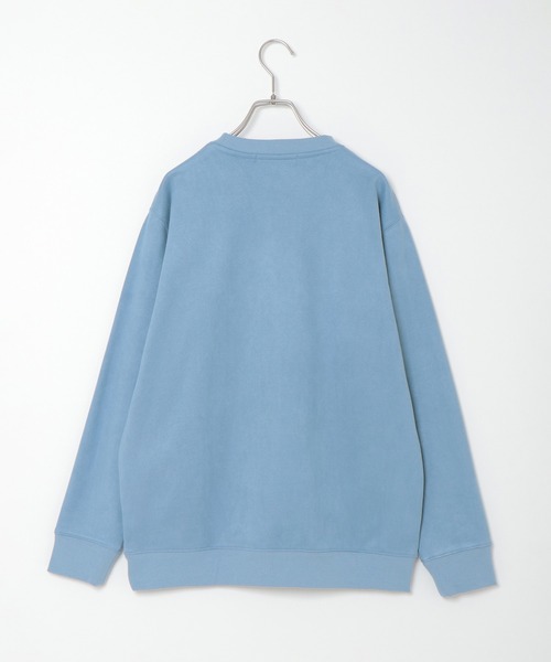 ikka（イッカ）の「フェイクスウェード刺繍プルオーバー（スウェット・メンズ・チャコールグレー/ライトグレー/オリーブ/ピンク/ブルー・S/M/L/XL）」の21枚目の写真