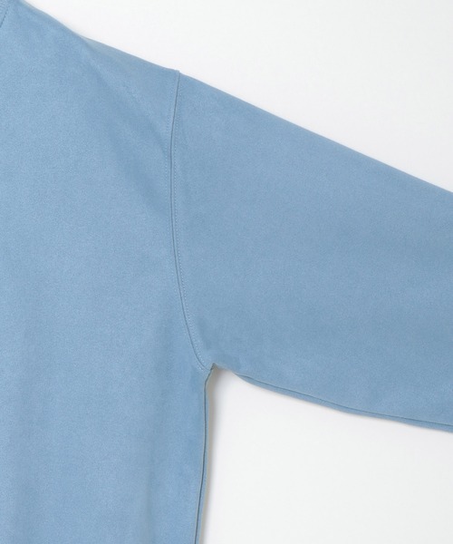 ikka（イッカ）の「フェイクスウェード刺繍プルオーバー（スウェット・メンズ・チャコールグレー/ライトグレー/オリーブ/ピンク/ブルー・S/M/L/XL）」の14枚目の写真