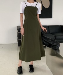 バックシャーリングキャミワンピース