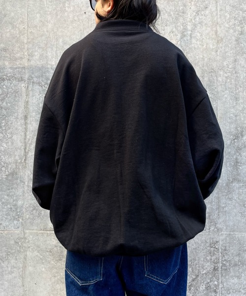 WHO'S WHO gallery（フーズフーギャラリー）の「COOPER FACTパイピングハーフジップ（スウェット・メンズ・アッシュグレー/ネイビー/イエロー/ブラック・FREE）」の17枚目の写真