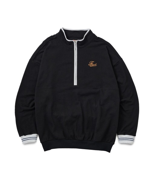 WHO'S WHO gallery（フーズフーギャラリー）の「COOPER FACTパイピングハーフジップ（スウェット・メンズ・アッシュグレー/ネイビー/イエロー/ブラック・FREE）」の7枚目の写真