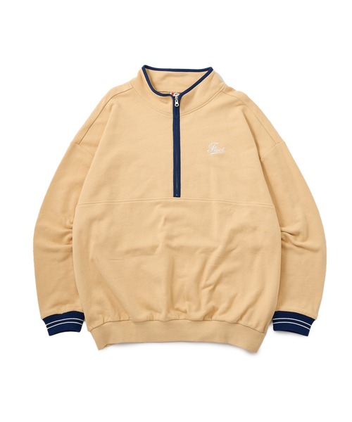 WHO'S WHO gallery（フーズフーギャラリー）の「COOPER FACTパイピングハーフジップ（スウェット・メンズ・アッシュグレー/ネイビー/イエロー/ブラック・FREE）」の5枚目の写真