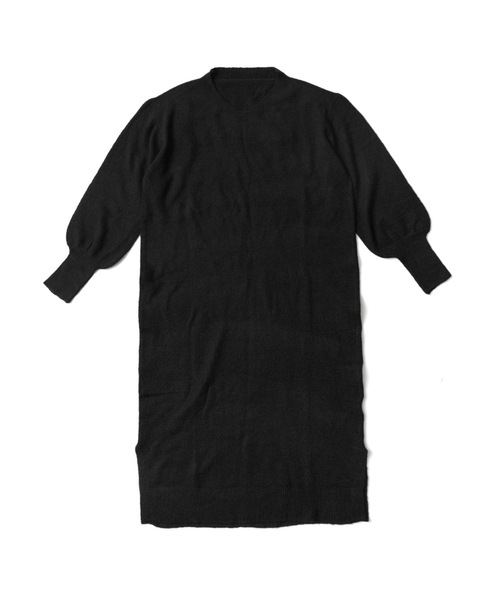 Fashion Letter(ファッションレター)の「Vネックニットロングワンピース(ワンピース・レディース・ブラック/ライトグレー/ベージュ/ブラウン/グレー・M~L/LL~3L/4L~5L)」の14枚目の写真