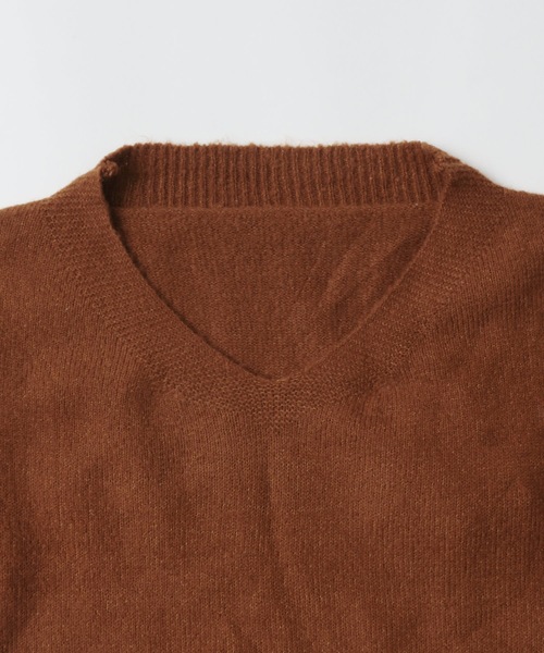 Fashion Letter(ファッションレター)の「Vネックニットロングワンピース(ワンピース・レディース・ブラック/ライトグレー/ベージュ/ブラウン/グレー・M~L/LL~3L/4L~5L)」の19枚目の写真