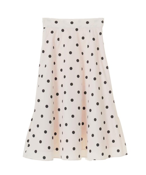31 Sons de mode（トランテアン　ソン　ドゥ　モード）の「ドットバックチュールスカート（スカート・レディース・ブラック/イエロー/クリーム・38/36）」の3枚目の写真